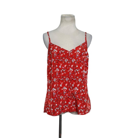 Sanctuary red floral cami blouse size M - Picture 1 of 9